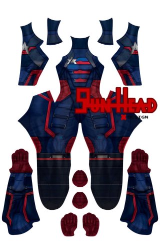 Gun Head Design US Agent Falcon Dye Sublimation On Spandex