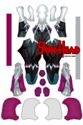 Gun Head Design Male Ghost Gwen Dye Sublimation On Spandex