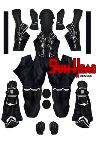 Gun Head Design Homecoming SYMBIOTE Dye Sublimation On Spandex