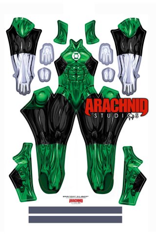 Arachnid Studios Hal Jordan Dye Sublimation On Spandex