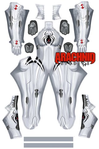 Arachnid Studios White Widow Dye Sublimation On Spandex