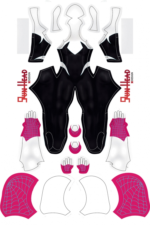 Gun Head Design Gwen #3 Dye Sublimation On Spandex