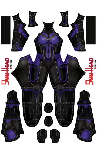 Gun Head Design Cassie Ant Costume Dye Sublimation On Spandex