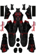 Gun Head Design Red Ant Costume Dye Sublimation On Spandex