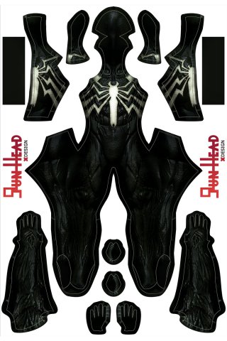 Gun Head Design Venomized Symbiote Dye Sublimation