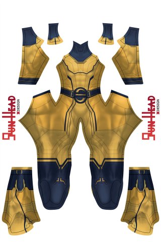 Sentry Thunderbolts Gun Head Design Dye Sublimation