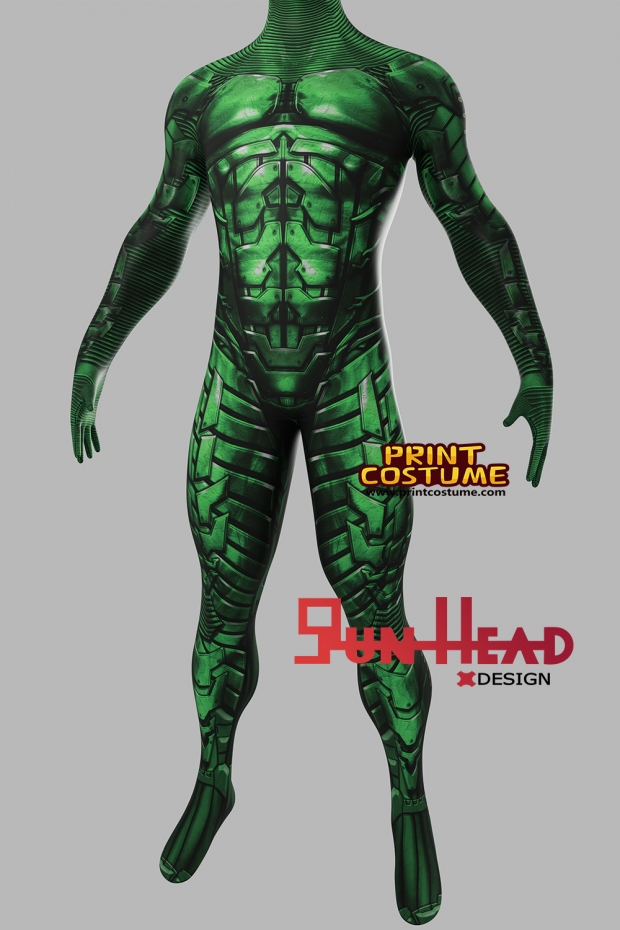 Gun Head Design Green Goblin Dye Sublimation