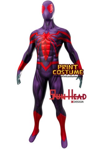 Gun Head Design Miles Morales Vibranium Dye Sublimation