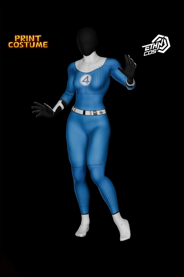 Ethn cos Invisible Woman Dye Sublimation On Spandex
