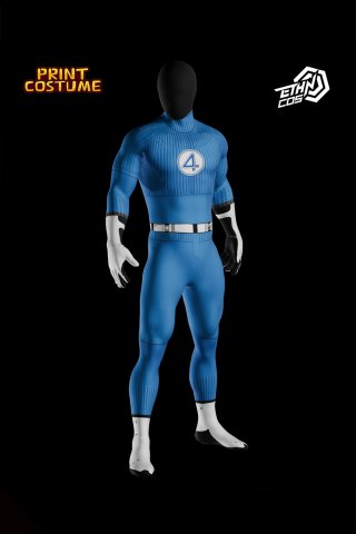Ethn cos Mr Fantastic 4 Dye Sublimation On Spandex