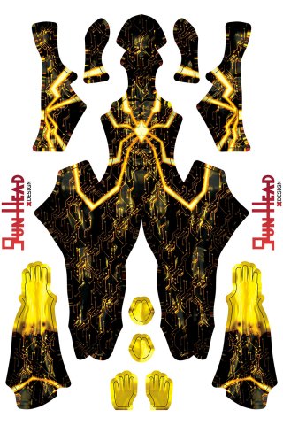 Gun Head Design Technarachnid Sublimation On Spandex