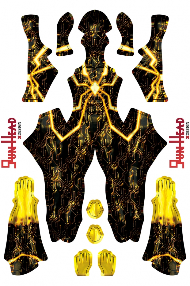 Gun Head Design Technarachnid Sublimation On Spandex Gun Head Design Technarachnid Sublimation On Spandex