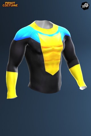 Ethn cos Invincible Shirt Dye Sublimation On Spandex Ethn cos Invincible Shirt Dye Sublimation On Spandex