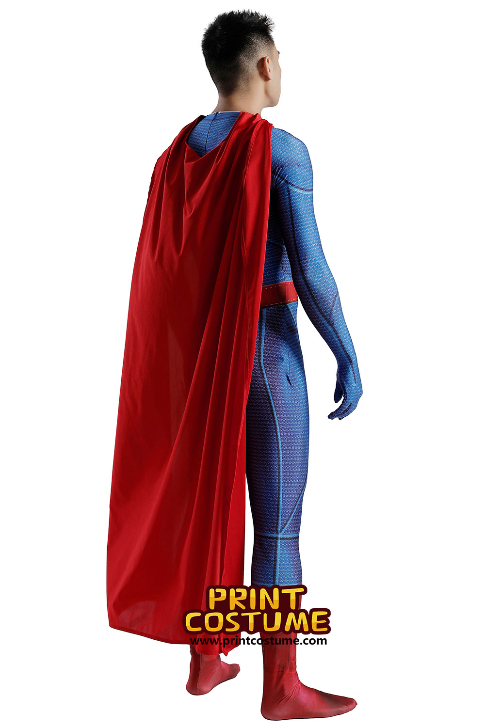 Superman Classic Suit Man of Steel Cosplay Costume Extra Soles